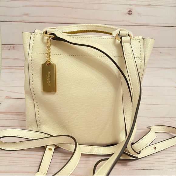 COACH white leather backpack authentic brand new main image 9